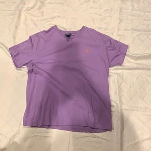 Lilac L polo tee